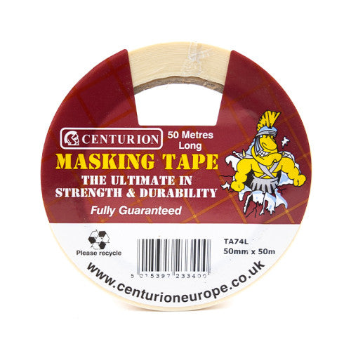 CENTURION MASKING TAPE 50MM X 50M Cloud Nine Stores