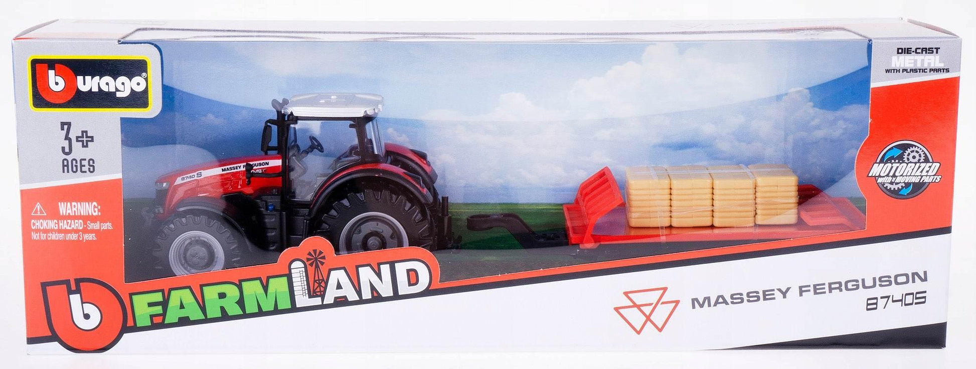 Bburago Massey Ferguson 8740S Tractor - Cloud Nine Stores