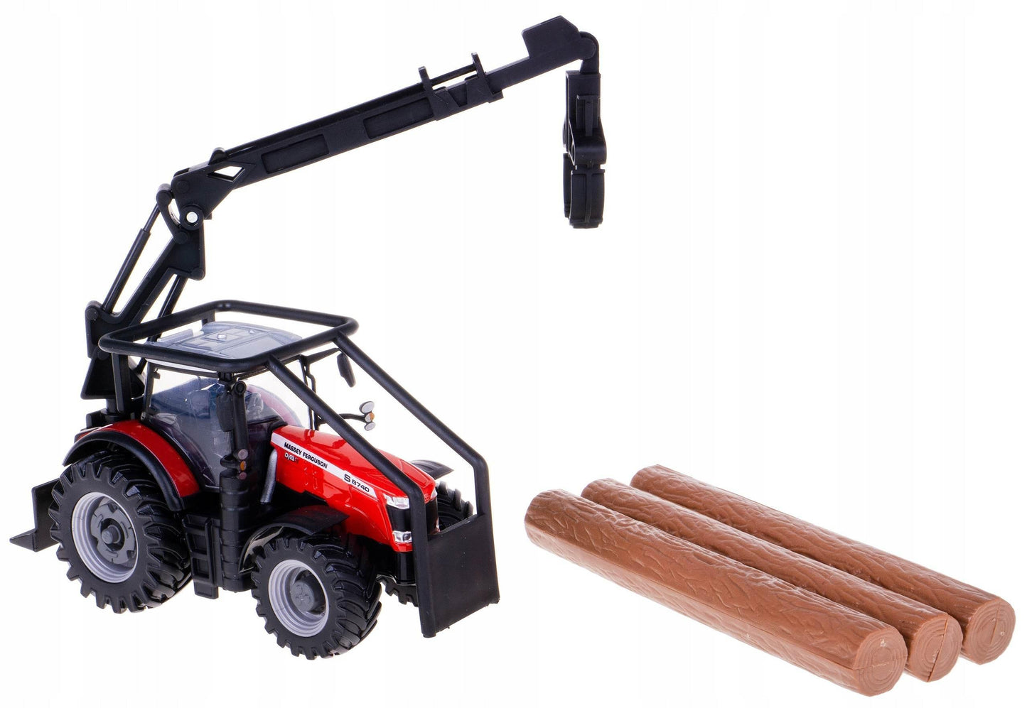 BBURAGO MASSEY FERGUSON 8740S WITH WOOD LOADER 15cm - Cloud Nine Stores