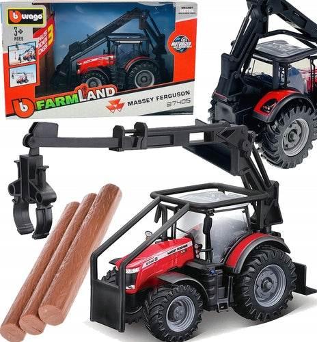BBURAGO MASSEY FERGUSON 8740S WITH WOOD LOADER 15cm - Cloud Nine Stores