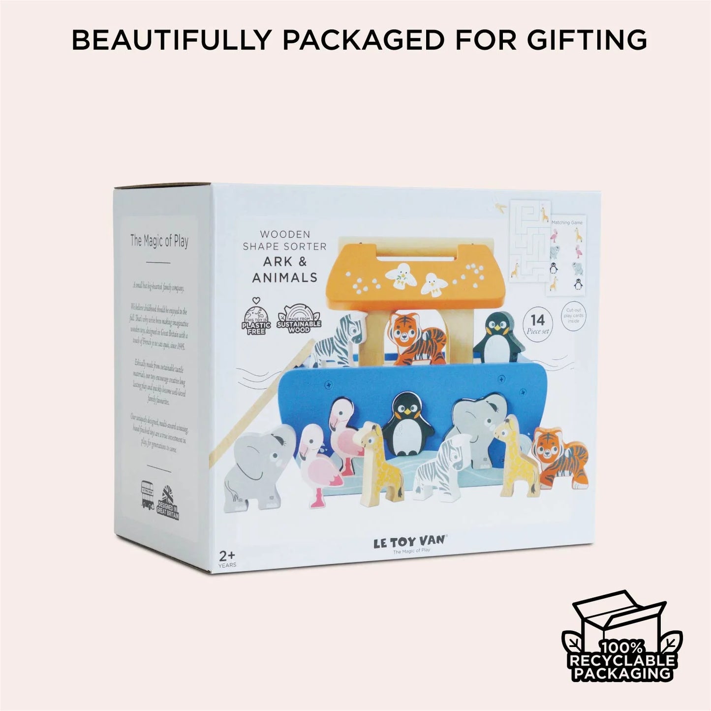Le Toy Van - Noah's Ark & Animals Shape Sorter - Cloud Nine Stores