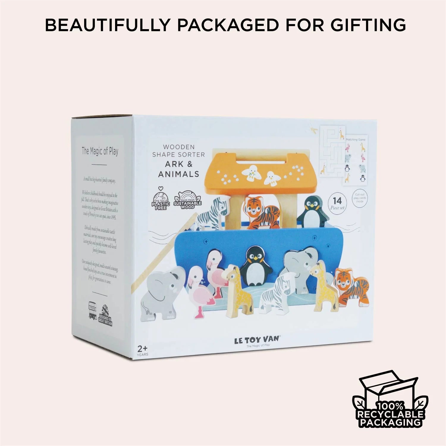 Le Toy Van - Noah's Ark & Animals Shape Sorter - Cloud Nine Stores