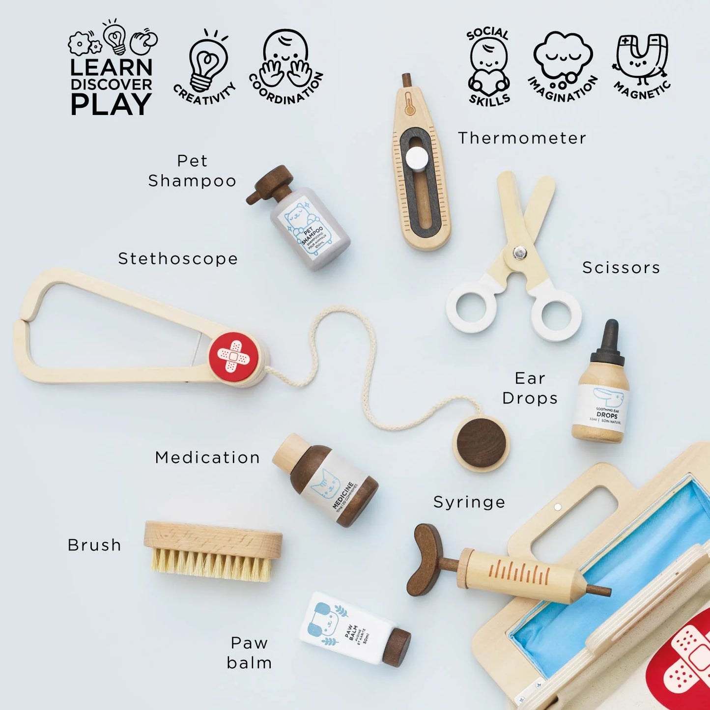Le Toy Van - Toy Animal Care Set - Cloud Nine Stores
