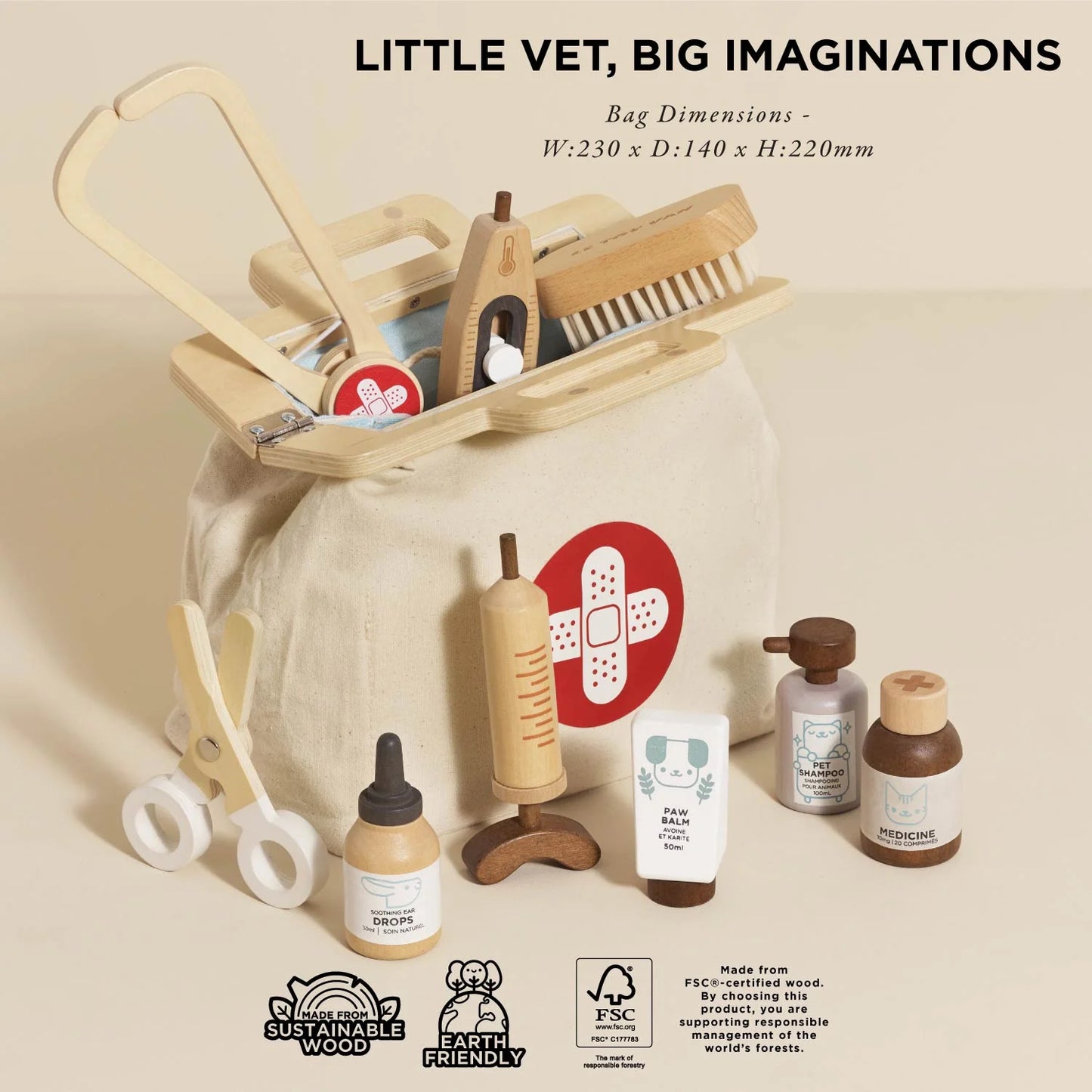 Le Toy Van - Toy Animal Care Set - Cloud Nine Stores