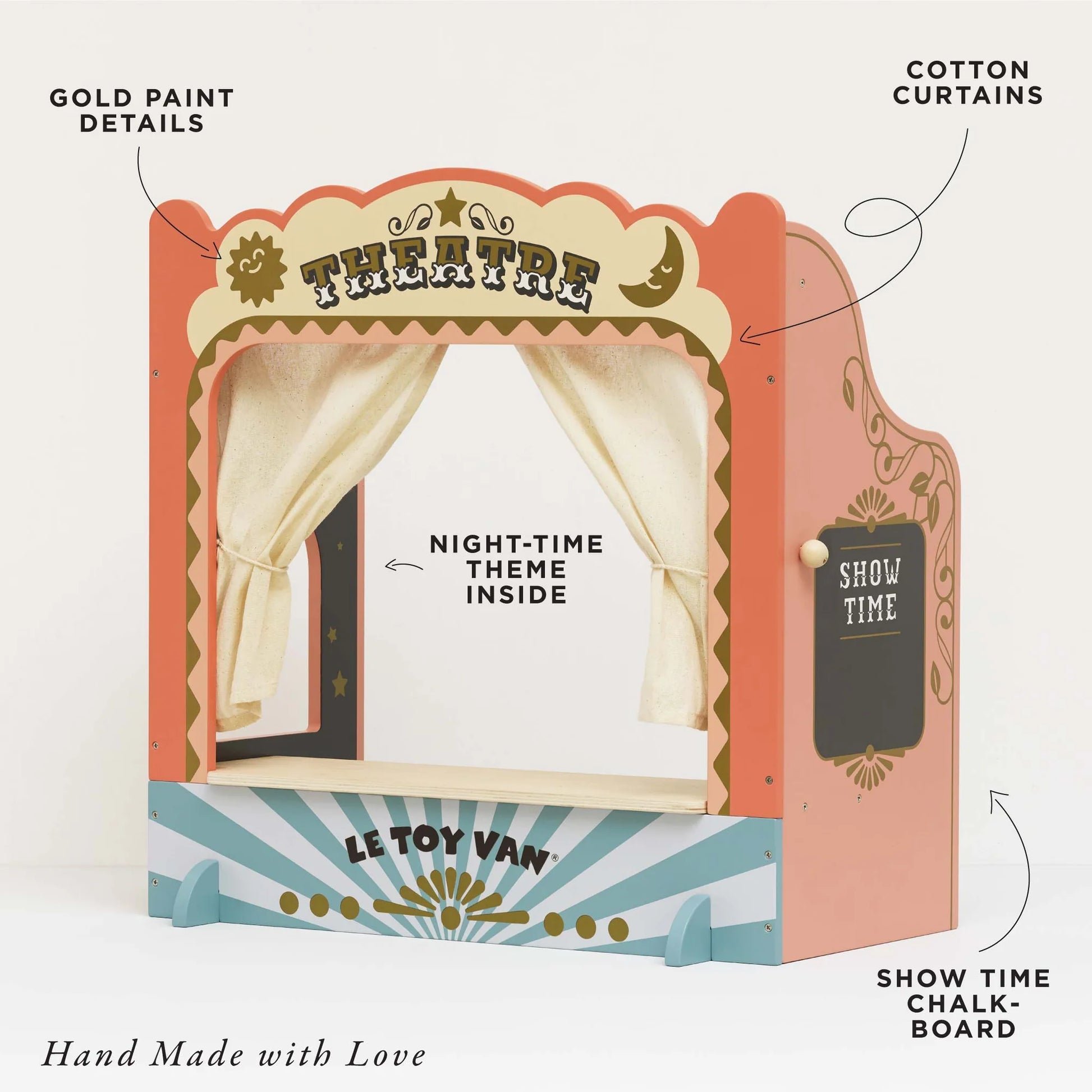 Le Toy Van - Tabletop Puppet Wooden Theatre - Cloud Nine Stores