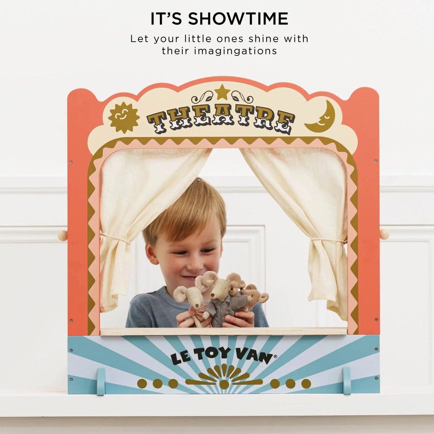Le Toy Van - Tabletop Puppet Wooden Theatre - Cloud Nine Stores