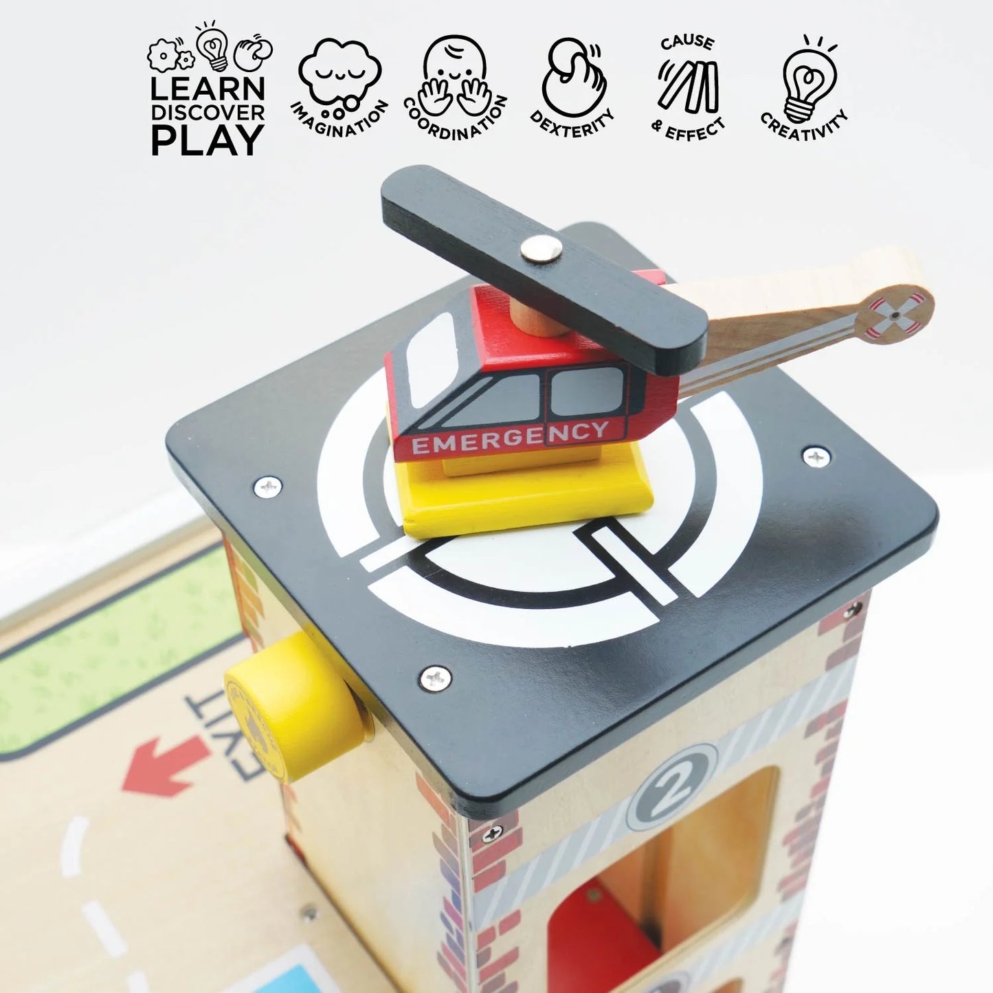 Le Toy Van - Fire & Rescue Wooden Garage - Cloud Nine Stores