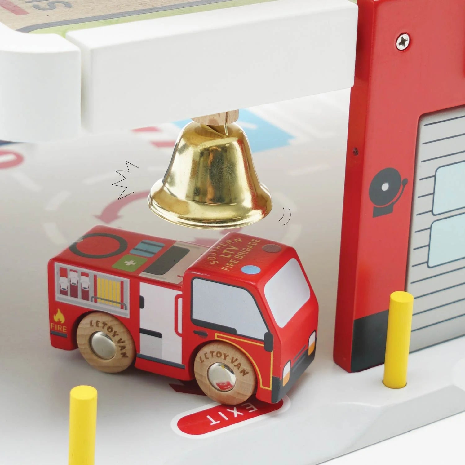 Le Toy Van - Fire & Rescue Wooden Garage - Cloud Nine Stores