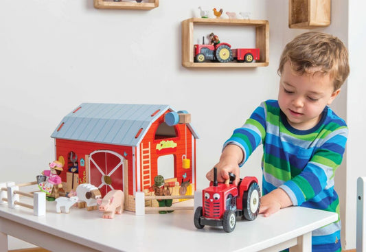 Le Toy Van Farmyard Tractor & Trailer - Cloud Nine Stores