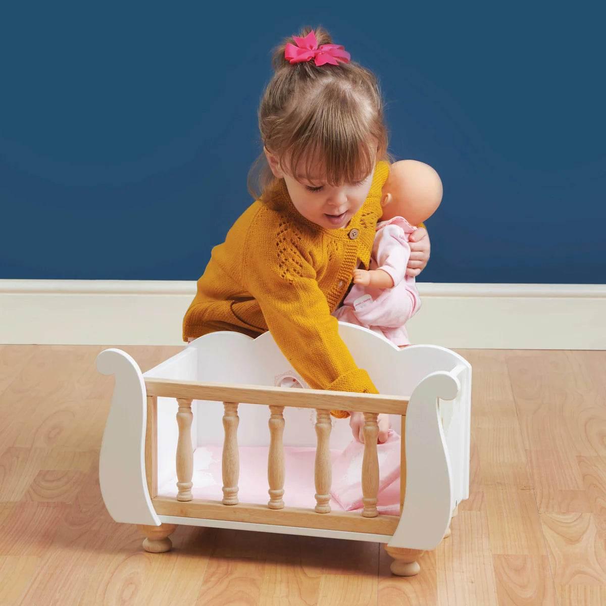 Doll Sleigh Cot - Le Toy Van - Cloud Nine Stores