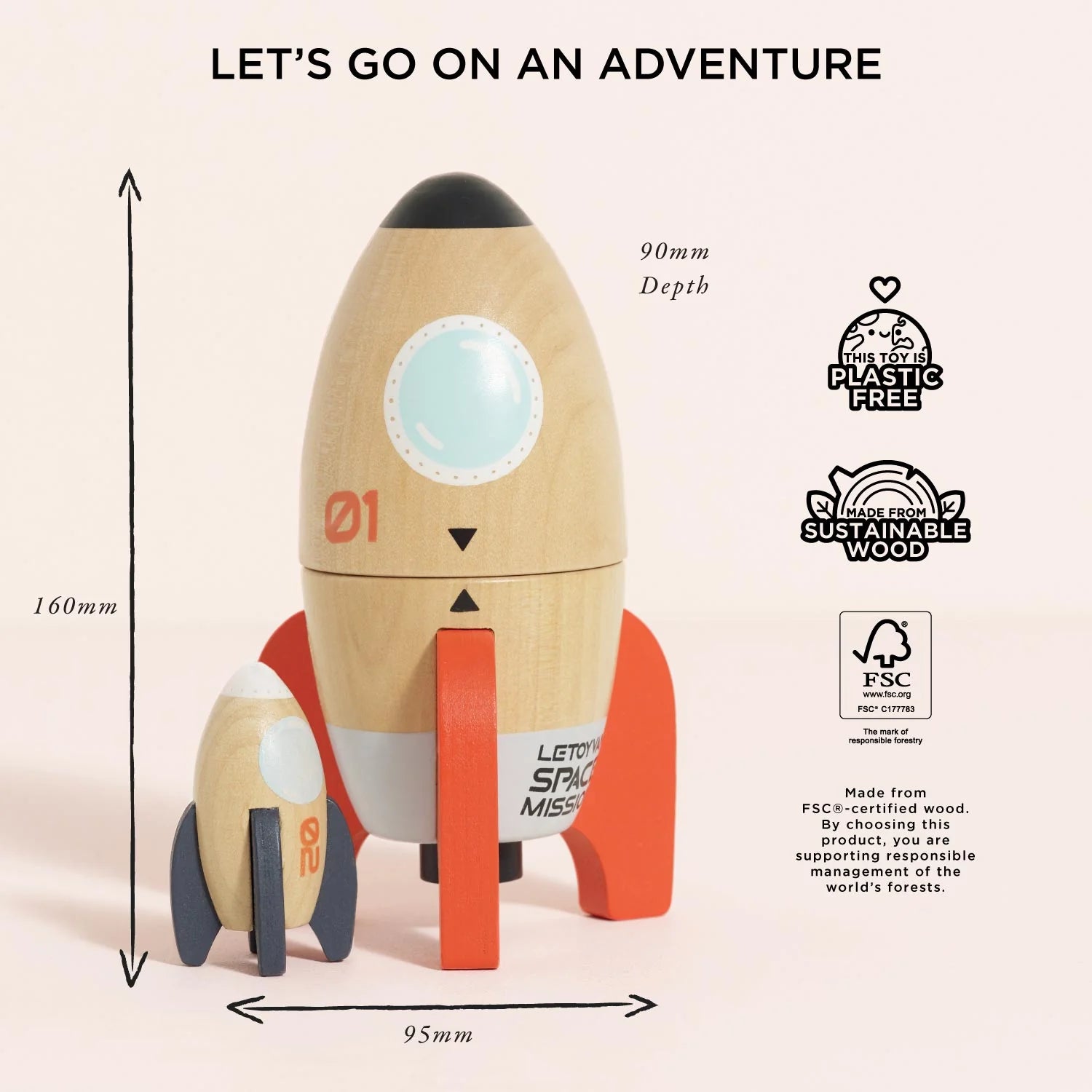 Le Toy Van Space Rocket Duo - Cloud Nine Stores