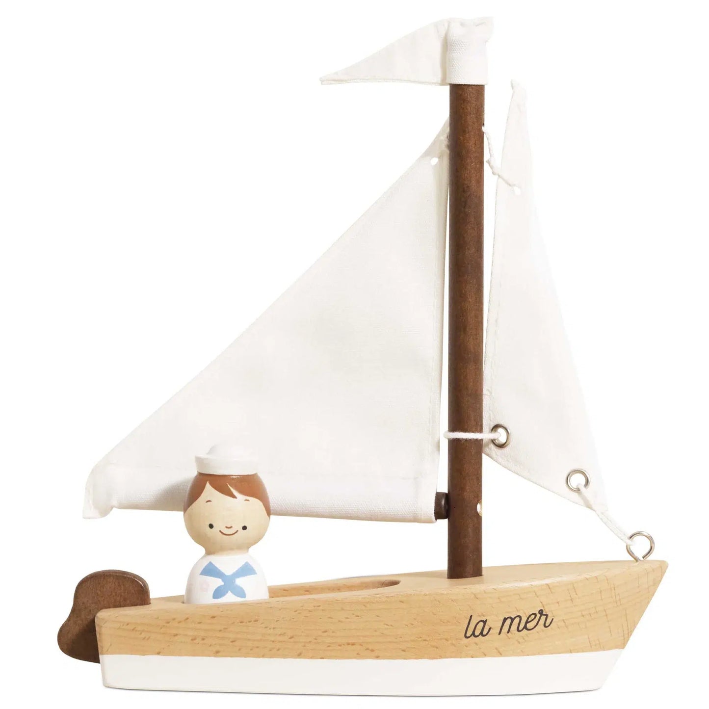 Le Toy Van - Wooden Sailing Boat & Captain - Cloud Nine Stores