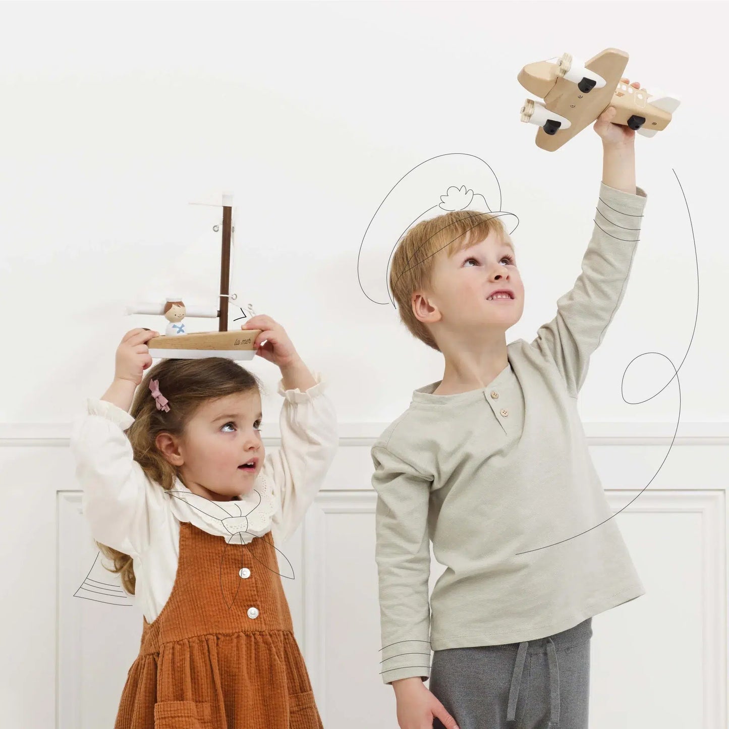 Le Toy Van - Wooden Sailing Boat & Captain - Cloud Nine Stores