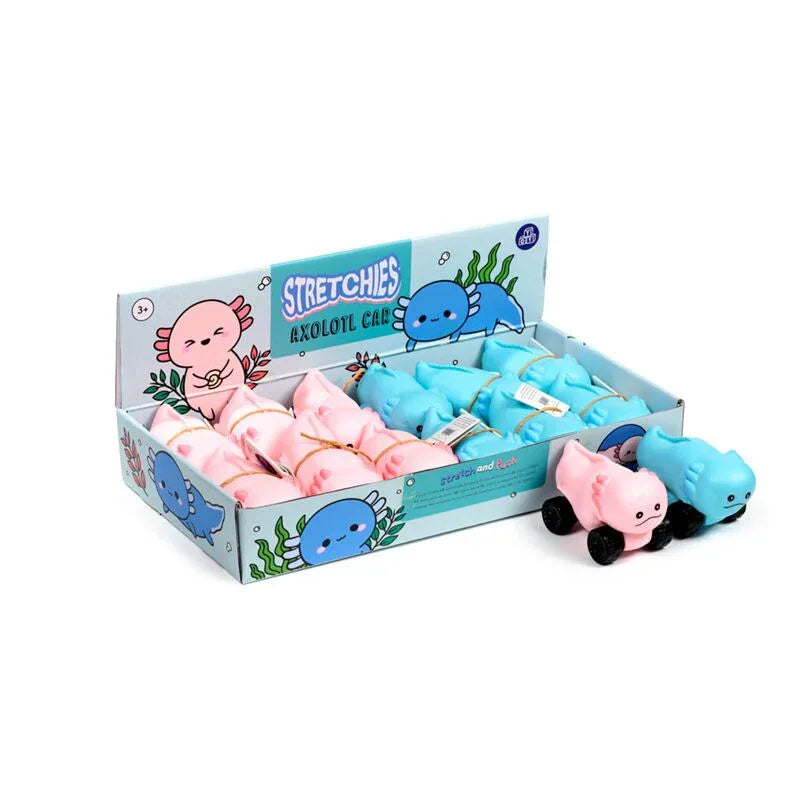 Stretchy Squeezy Axolotl Car Toy - Cloud Nine Stores