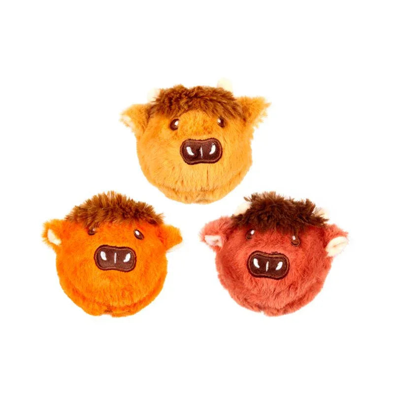 Hairy Coos Highland Coo High Bounce Plush Bouncy Ball - Cloud Nine Stores