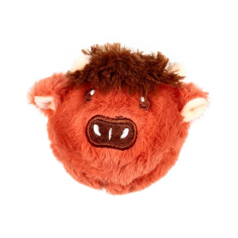 Hairy Coos Highland Coo High Bounce Plush Bouncy Ball - Cloud Nine Stores