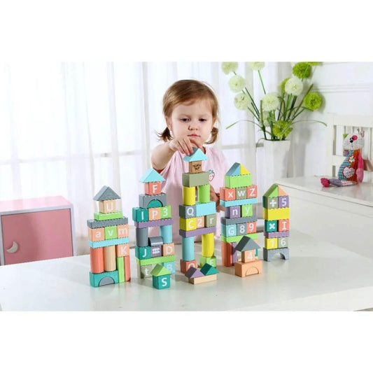 Tooky Toy 90pcs Block Set - Cloud Nine Stores