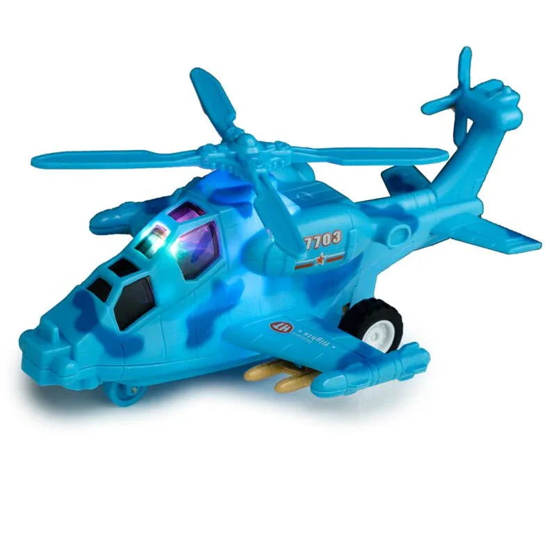 Helicopter Friction Light Up & Sound Push/Pull Action Toy - Cloud Nine Stores Cloud Nine Stores
