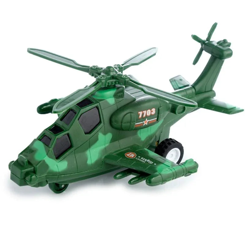 Helicopter Friction Light Up & Sound Push/Pull Action Toy - Cloud Nine Stores