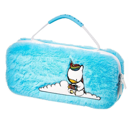 Numskull Nintendo Switch Unicorn Blue Fluffy Carry Case - Cloud Nine Stores