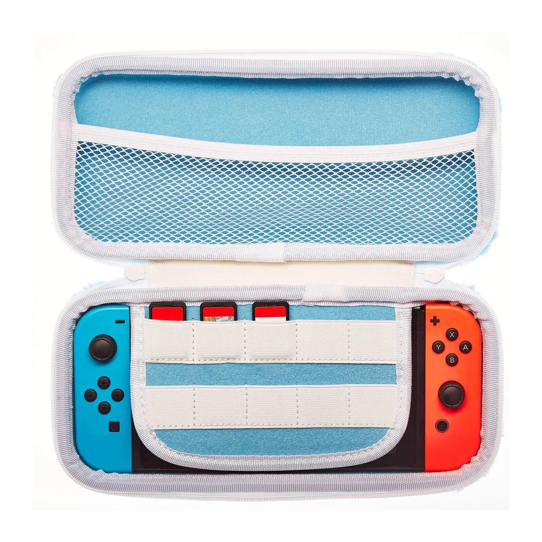Numskull Nintendo Switch Unicorn Blue Fluffy Carry Case - Cloud Nine Stores