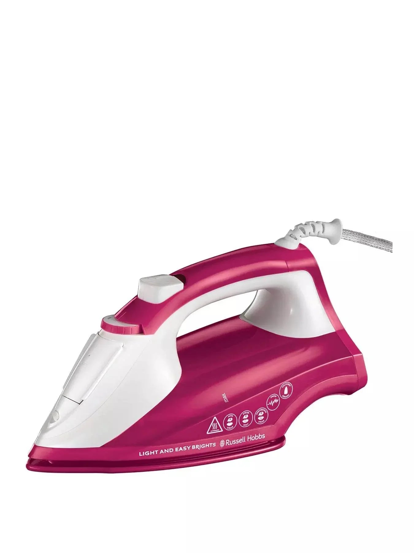 Russell Hobbs Light & Easy Brights Steam Iron - Berry - Cloud Nine Stores