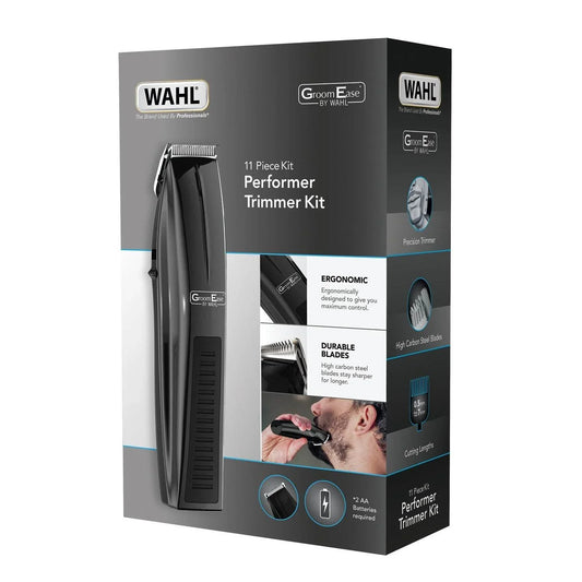 Wahl GroomEase 11 Piece Performer Trimmer Kit Black - Cloud Nine Stores