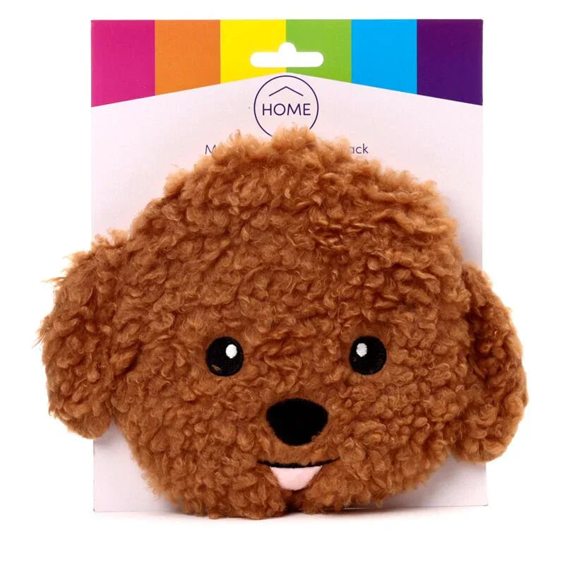 Cavapoo Fluffy Dog Head Microwavable Plush Lavender Heat Pack - Cloud Nine Stores
