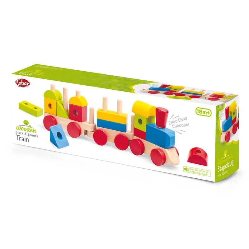 Wooden Stack and Sounds Train by Tobar - Cloud Nine Stores