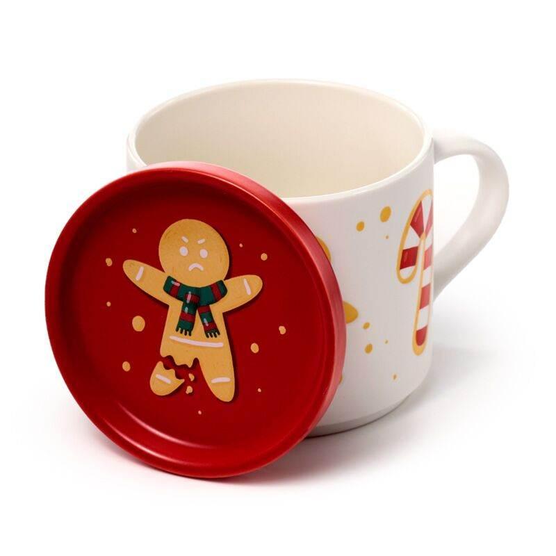 Christmas Baker Street Porcelain Mug & Coaster Lid Set - Cloud Nine Stores