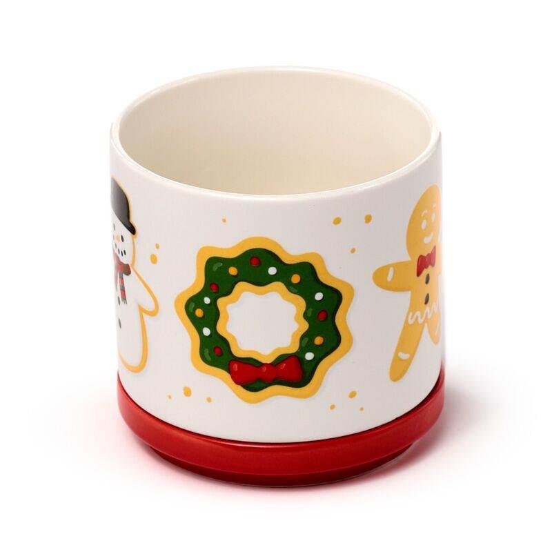 Christmas Baker Street Porcelain Mug & Coaster Lid Set - Cloud Nine Stores