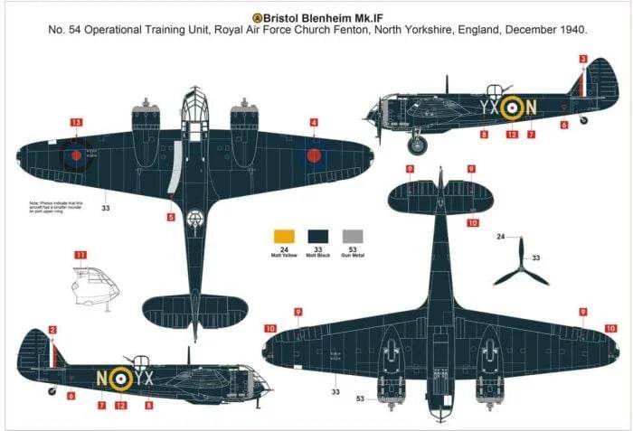 Airfix 1/72 Bristol Blenheim Mk.IF # 04059 - Cloud Nine Stores