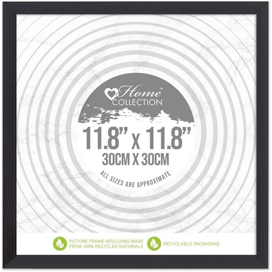 Black Picture Frame 11.8x11.8"