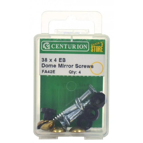 CENTURION 38mm x 4 EB Dome Mirror Screws