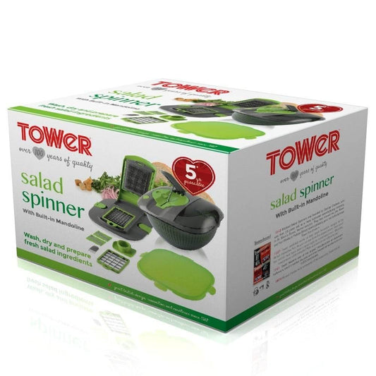 Tower T80434 Health Salad Spinner with Mandoline - Cloud Nine Stores