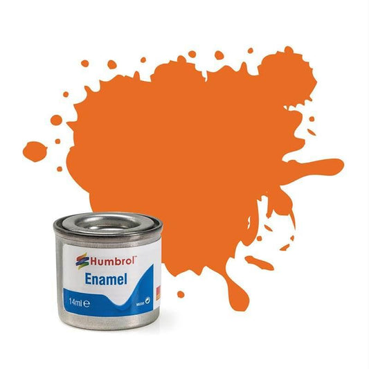 Humbrol 46 Orange Matt - 14ml Enamel Paint - Cloud Nine Stores