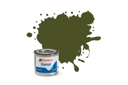 HUMBROL 155 Olive Drab Matt Enamel 14ml - Cloud Nine Stores
