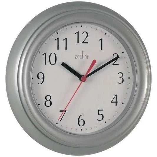 Wycombe Kitchen Wall Clock Silver/Black/White - Cloud Nine Stores