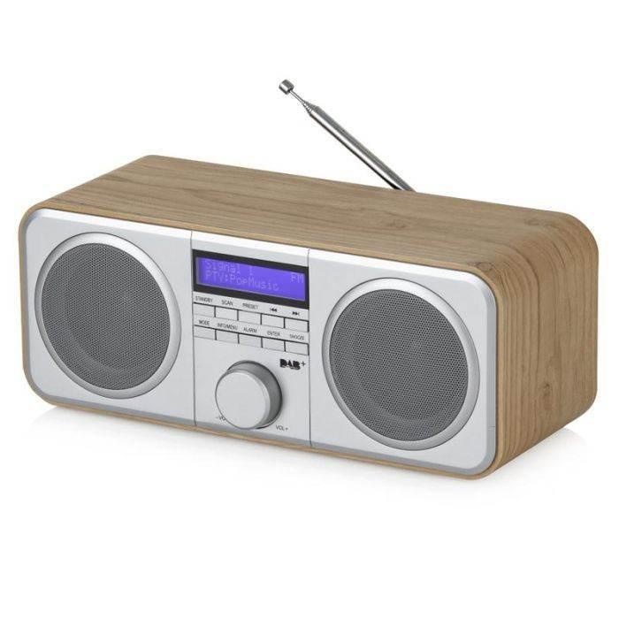 Akai A61037 DAB + FM Stereo Radio Oak - Cloud Nine Stores