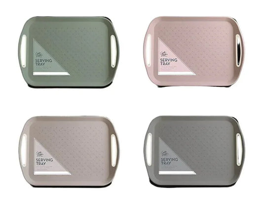 Natural Large Anti Slip Serving Tray - Cloud Nine Stores