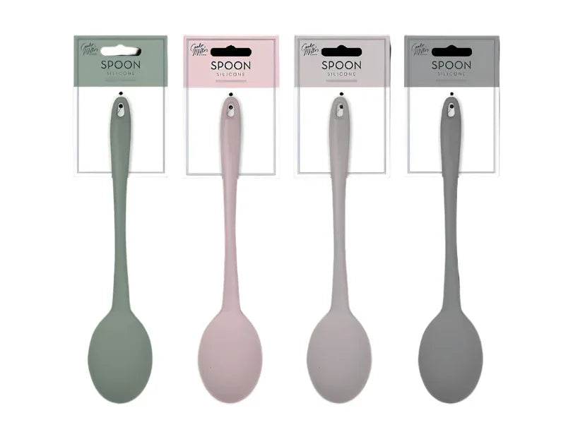 Natural Silicone Solid Spoon - Cloud Nine Stores