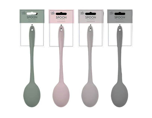 Natural Silicone Solid Spoon - Cloud Nine Stores