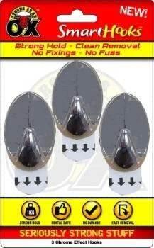 REMOVABLE HOOK CHROME 3 Pack - Cloud Nine Stores