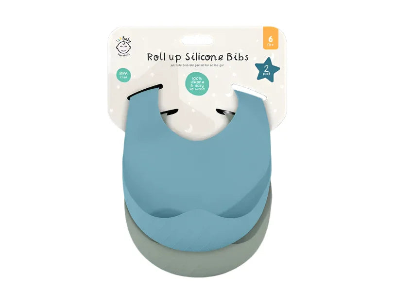 Light Weight Silicone Bibs 2Pk - Cloud Nine Stores