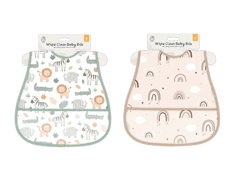Wipe Clean Baby Bib - Cloud Nine Stores