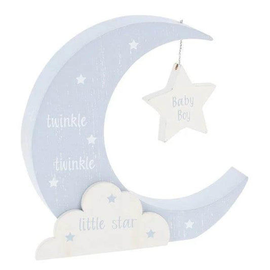 Blue Moonlight Hanging Baby Boy Décor - Cloud Nine Stores