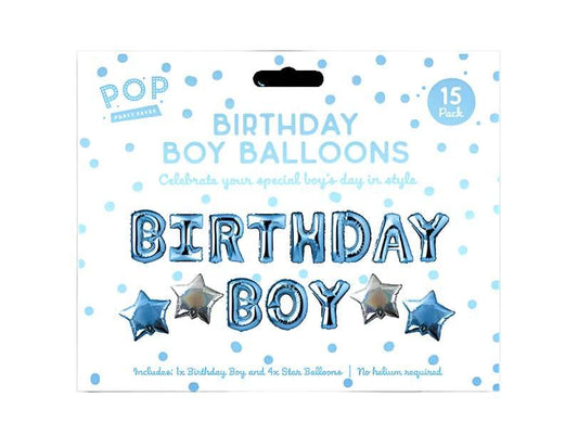Birthday Boy Balloon Pack - Cloud Nine Stores