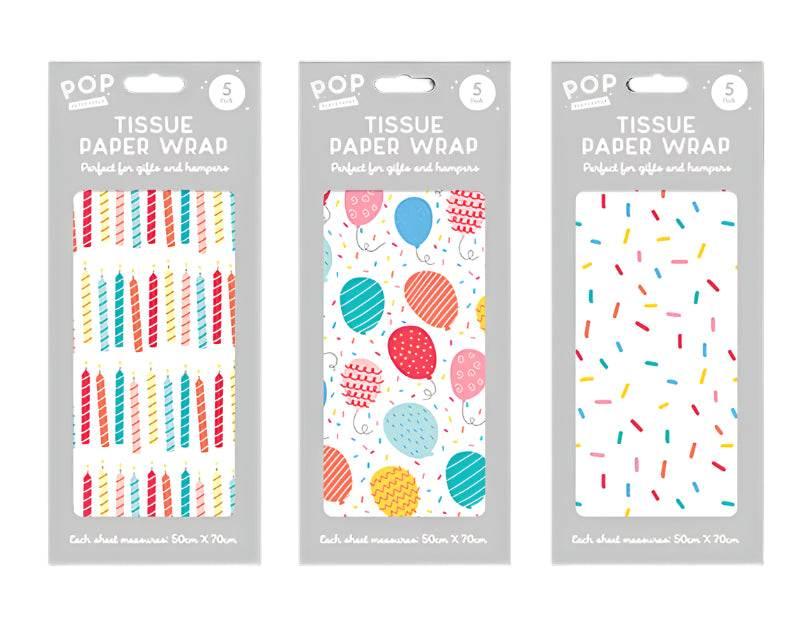 Birthday Tissue Wrap - Cloud Nine Stores