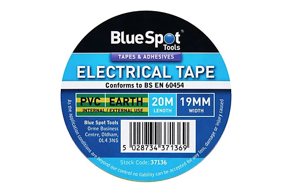 Blue Spot Tools - 20M Earth PVC Electrical Tape Cloud Nine Stores