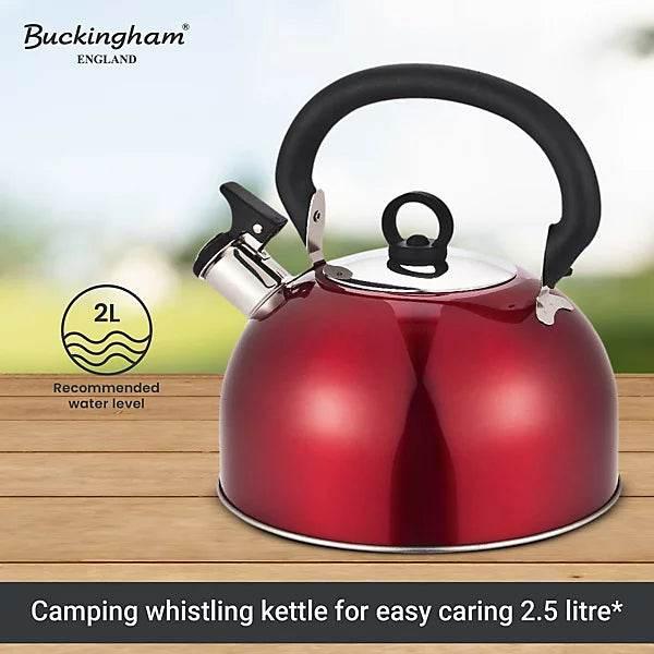 Buckingham Camping Whistling Kettle 2.5 L - Cloud Nine Stores